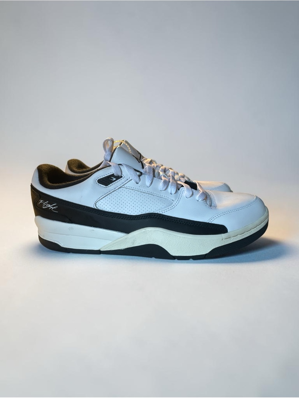 Jordan White and Black Low-Top Sneakers